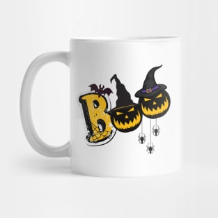 Boo Halloween Scary Pumpkin Mug